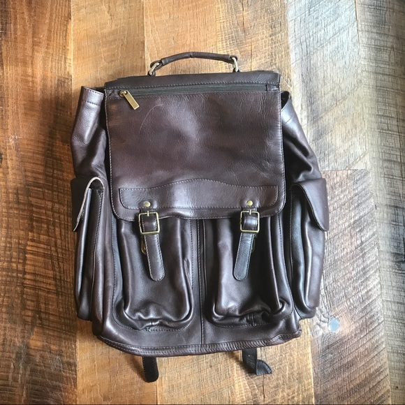 Handbags - Leather Satchel Backpack